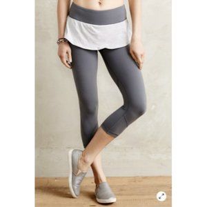 Anthropologie Pure + Good Skirted Crop Leggings